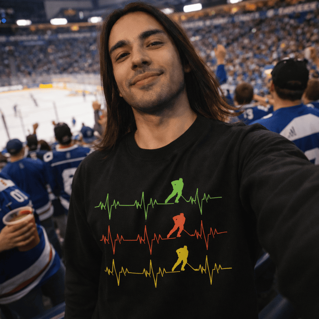 Hockey Sweatshirt Herren – Hockeybeat Design Crewneck