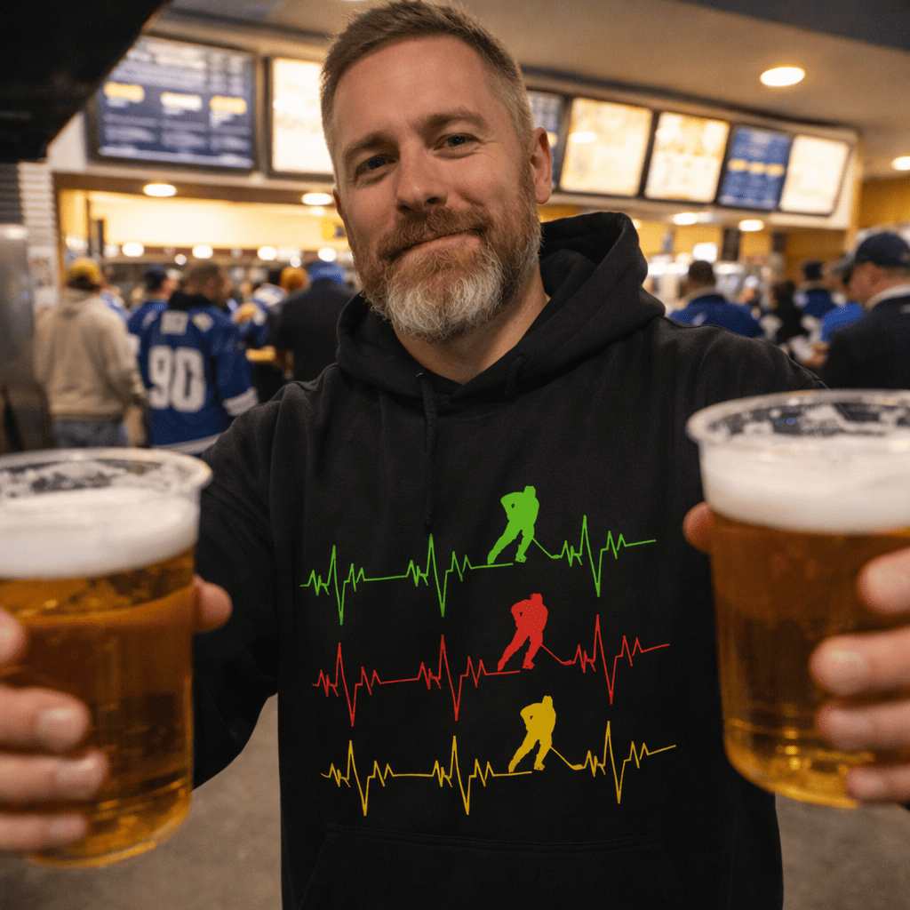 Hockey Hoodie Herren – Hockeybeat Design Premium Hoodie