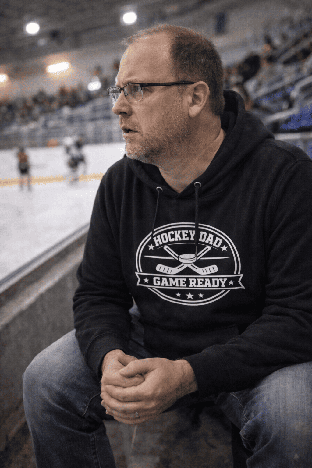 Premium Hockey Dad Hoodie – Game Ready | Perfektes Geschenk