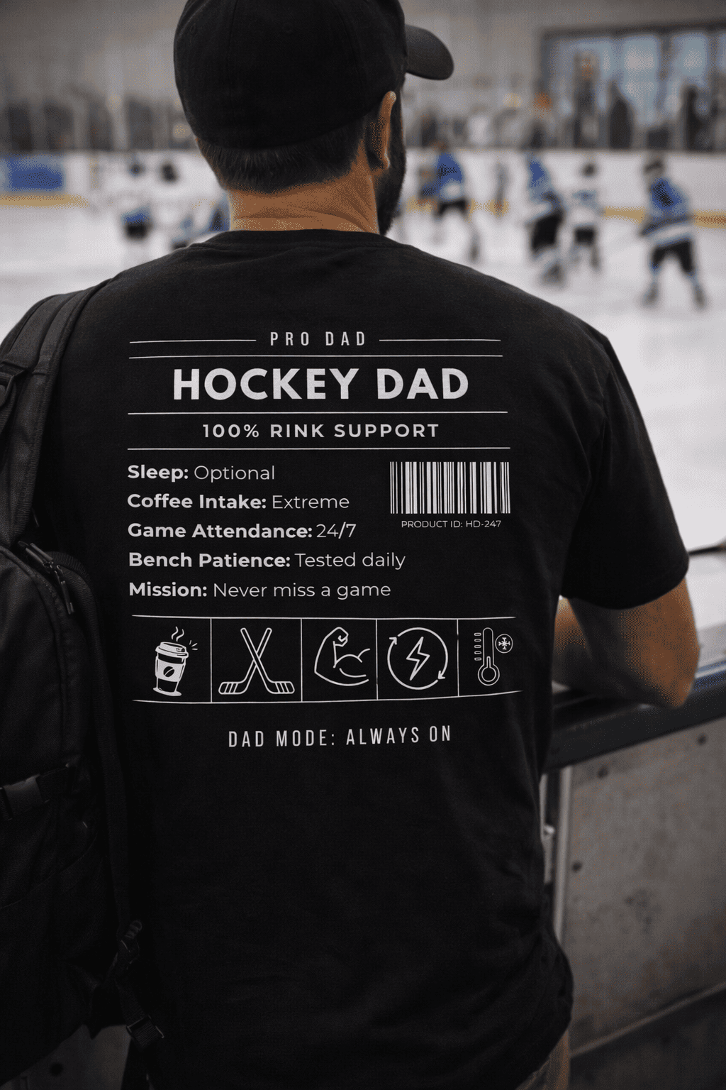 Hockey Dad Shirt – Für echte Rink Dads | 24/7 Support Mode