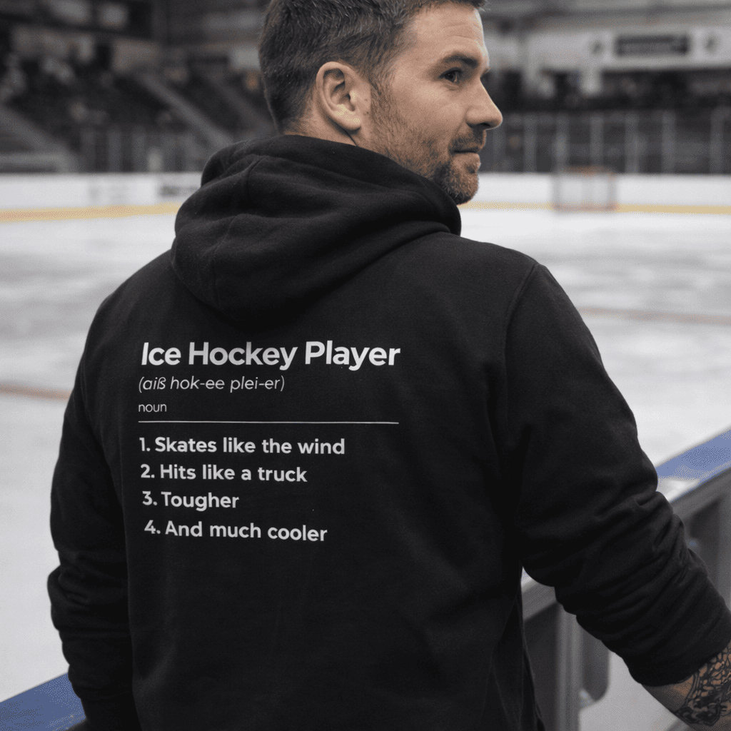 Ice Hockey Player Hoodie Herren – Premium Hockey Hoodie