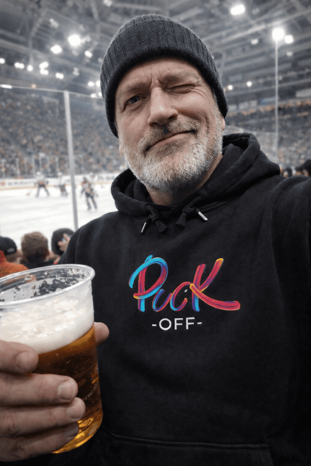 Puck Off – Premium Hoodie für echte Hockey Mentalität