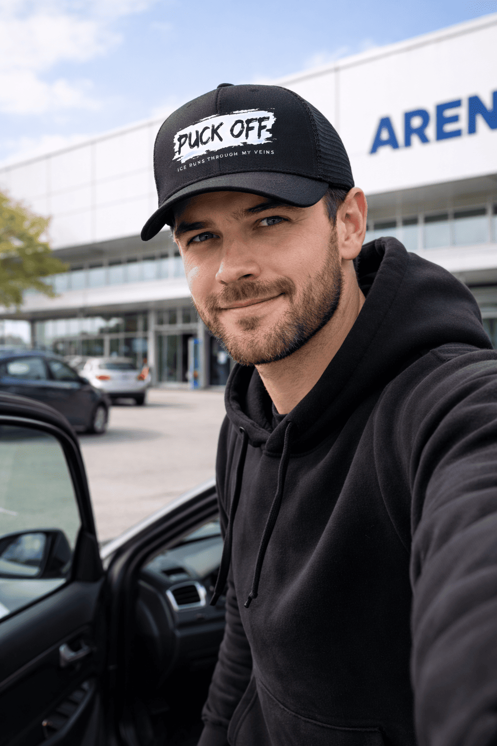 Puck Off Trucker Cap – Lässige Hockey Cap für Game Days & Alltag