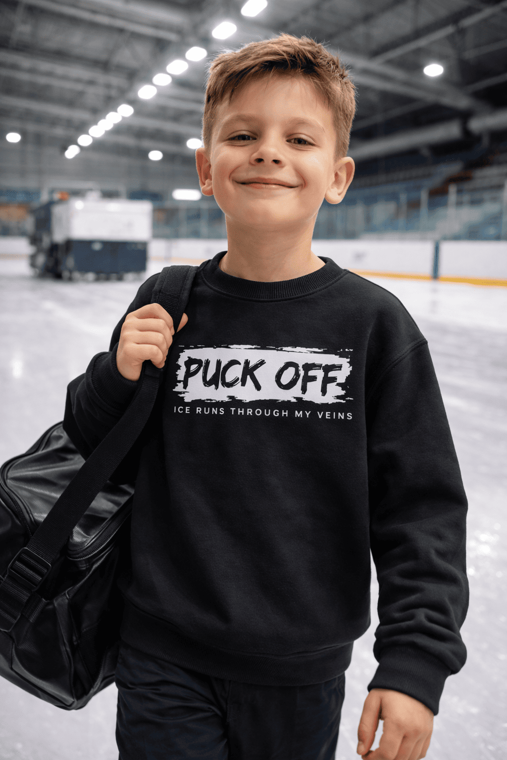 Puck Off Kids Sweatshirt – Für kleine Hockey-Fans mit großer Energie