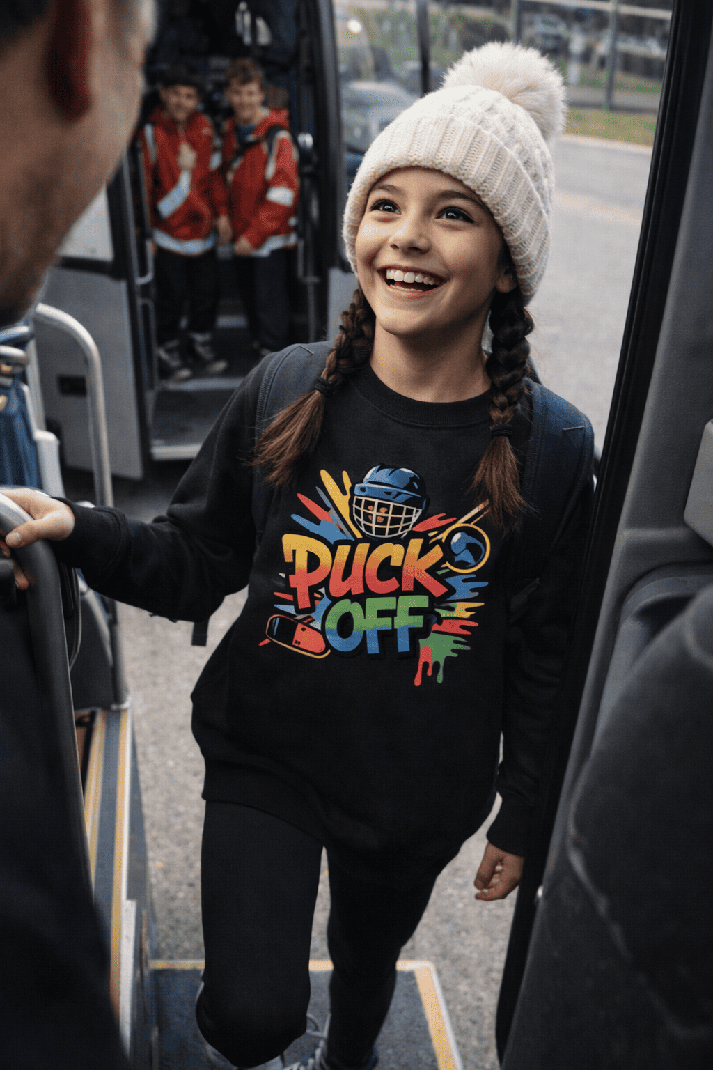Puck Off Kids Sweatshirt – Für kleine Hockey-Stars mit großer Attitude