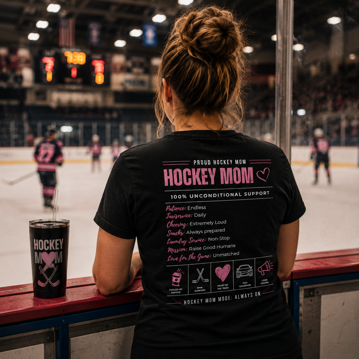 Hockey Mom Shirt – Unconditional Support | Perfektes Geschenk