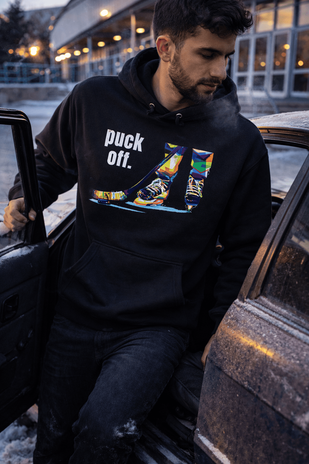 Premium Hockey Hoodie Herren – puckoff.style