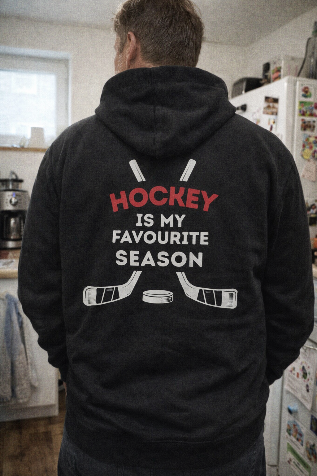 Premium Hoodie "my favourite season" backprint
