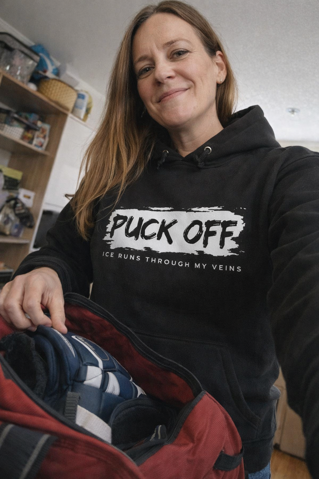 Classic Hoodie "Puck Off"
