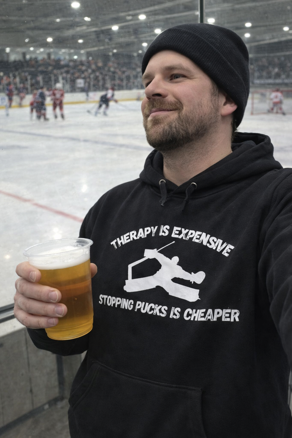 Premium Hoodie Herren "Therapy is expensive"