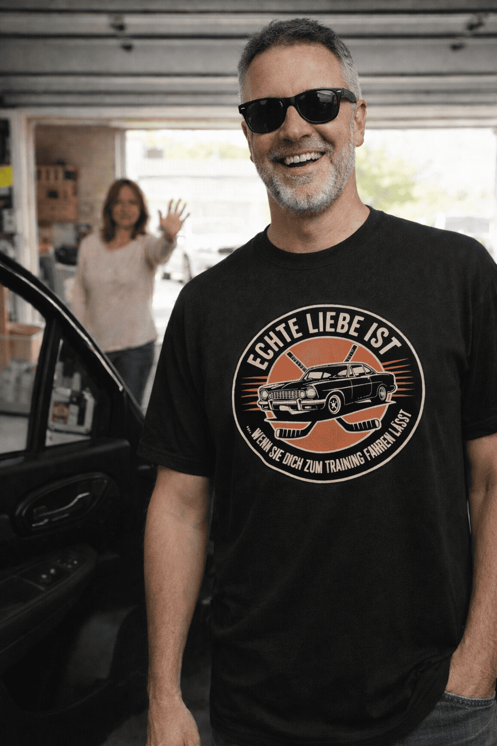 Oversized Hockey T-Shirt – Echte Liebe | Heavyweight Streetwear Shirt