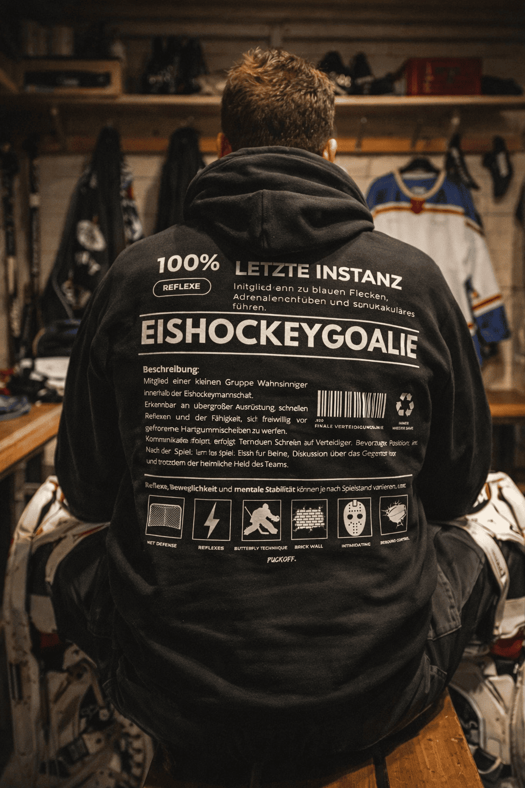 Eishockey Goalie Hoodie – Für echte Goalies gemacht 🥅🔥