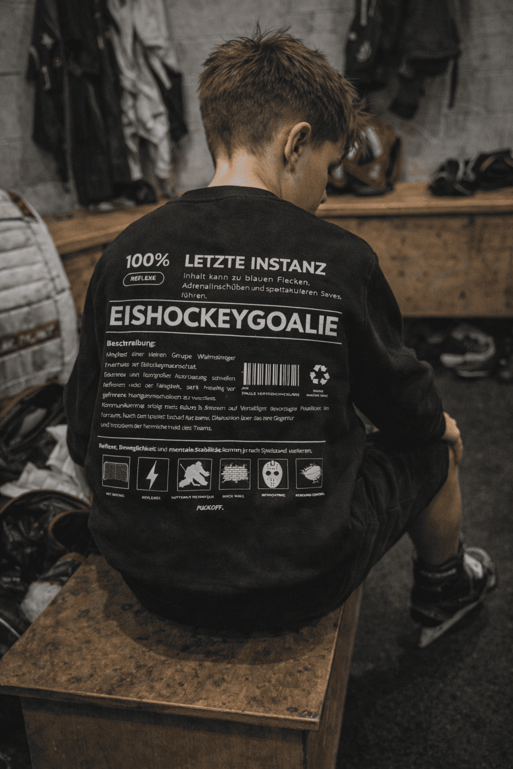 Eishockey Goalie Kids Sweatshirt – Für junge Torhüter