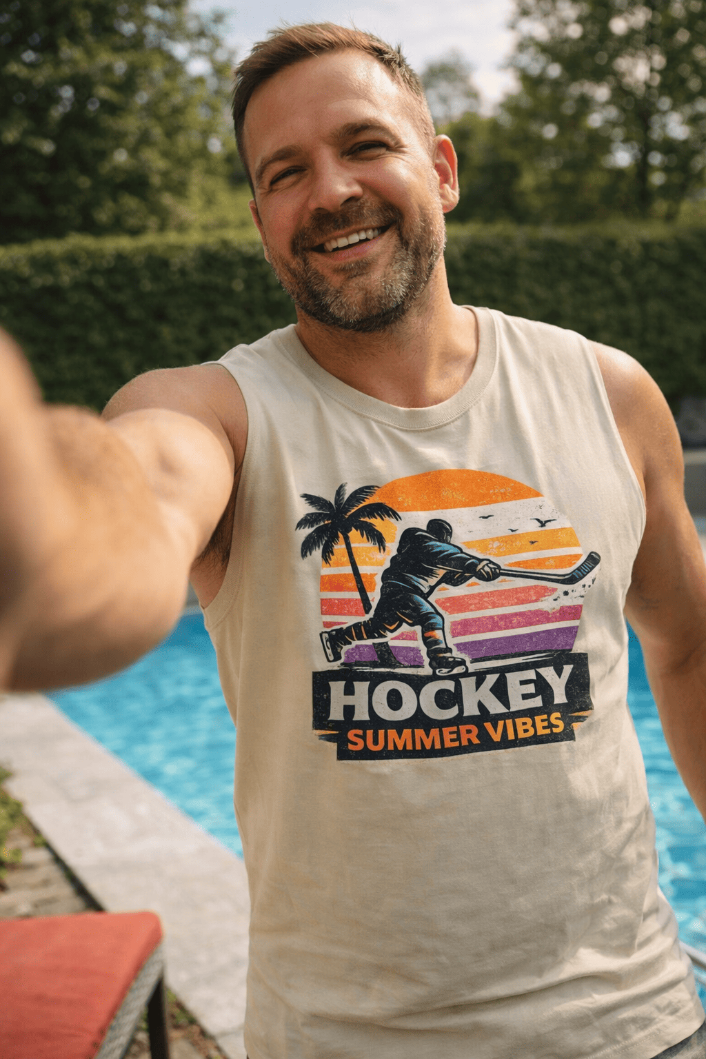 Hockey Summer Vibes Tanktop – Oversized Performance Style
