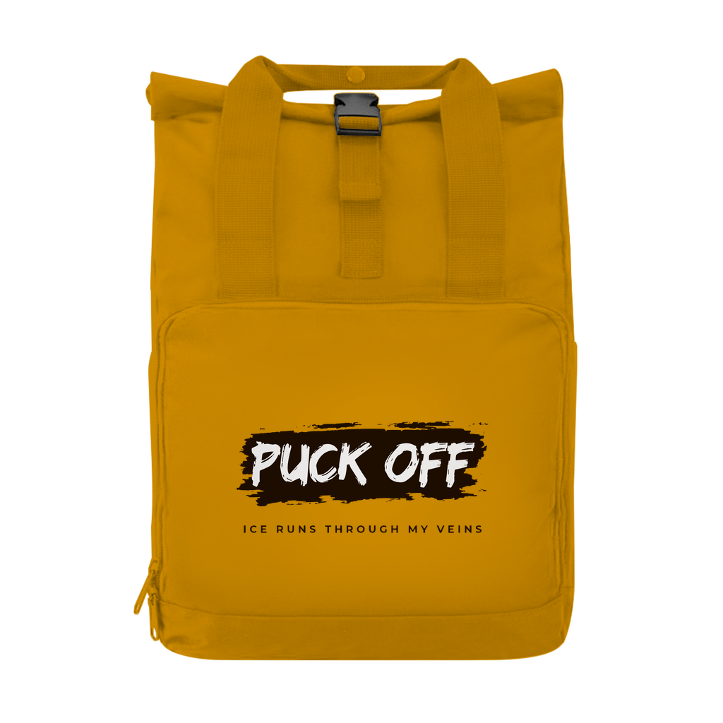 Rucksack mit Seitentasche "Puck Off"