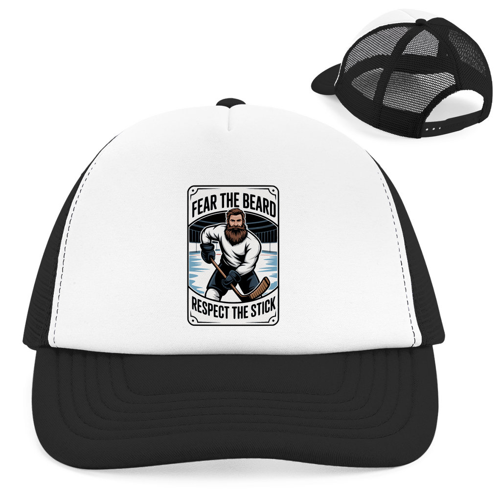 Retro Trucker Cap "Fear The Beard"