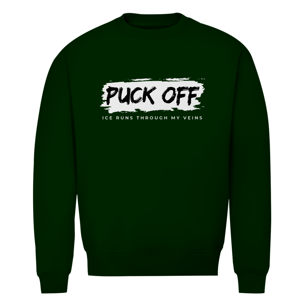 Herren Premium Bio Sweatshirt "Puck Off"