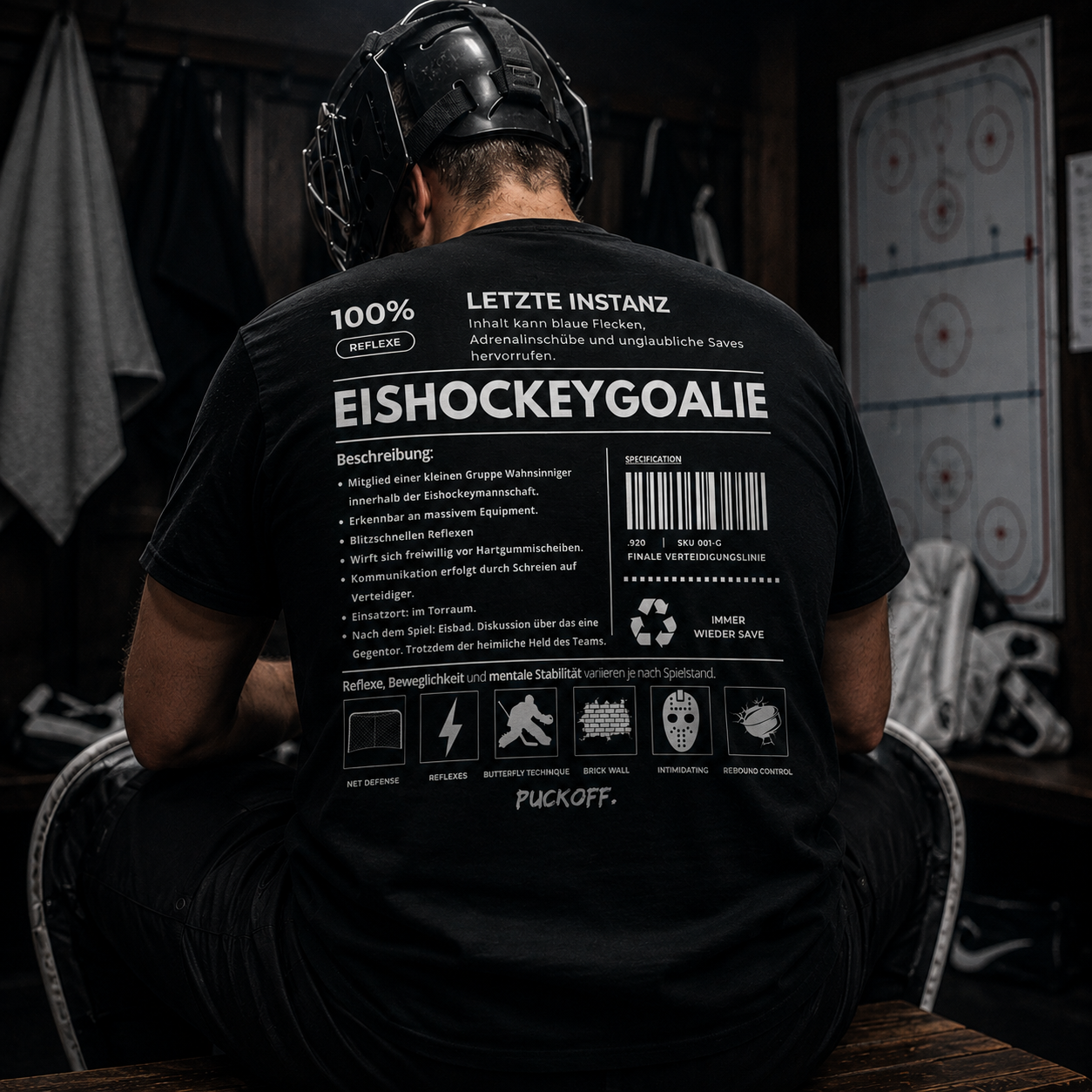 Eishockey Goalie T-Shirt Herren