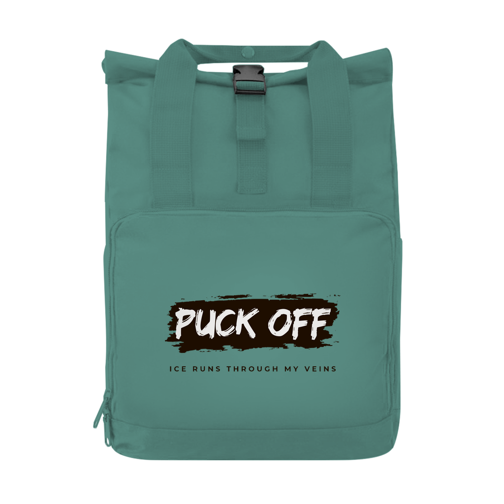 Rucksack mit Seitentasche "Puck Off"