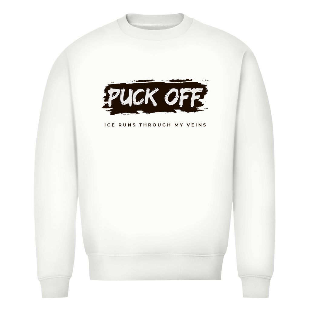 Herren Premium Bio Sweatshirt "Puck Off"