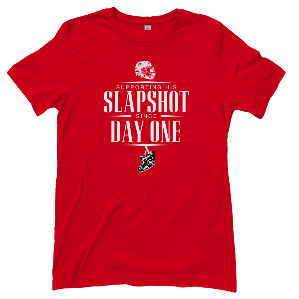 Damen T-Shirt Classic "Supporting his Slapshot"