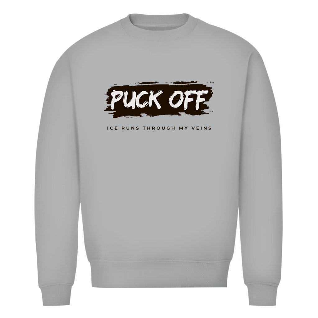 Herren Premium Bio Sweatshirt "Puck Off"