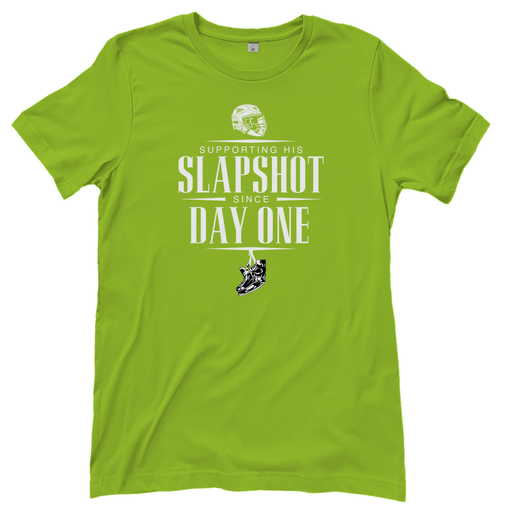 Damen T-Shirt Classic "Supporting his Slapshot"