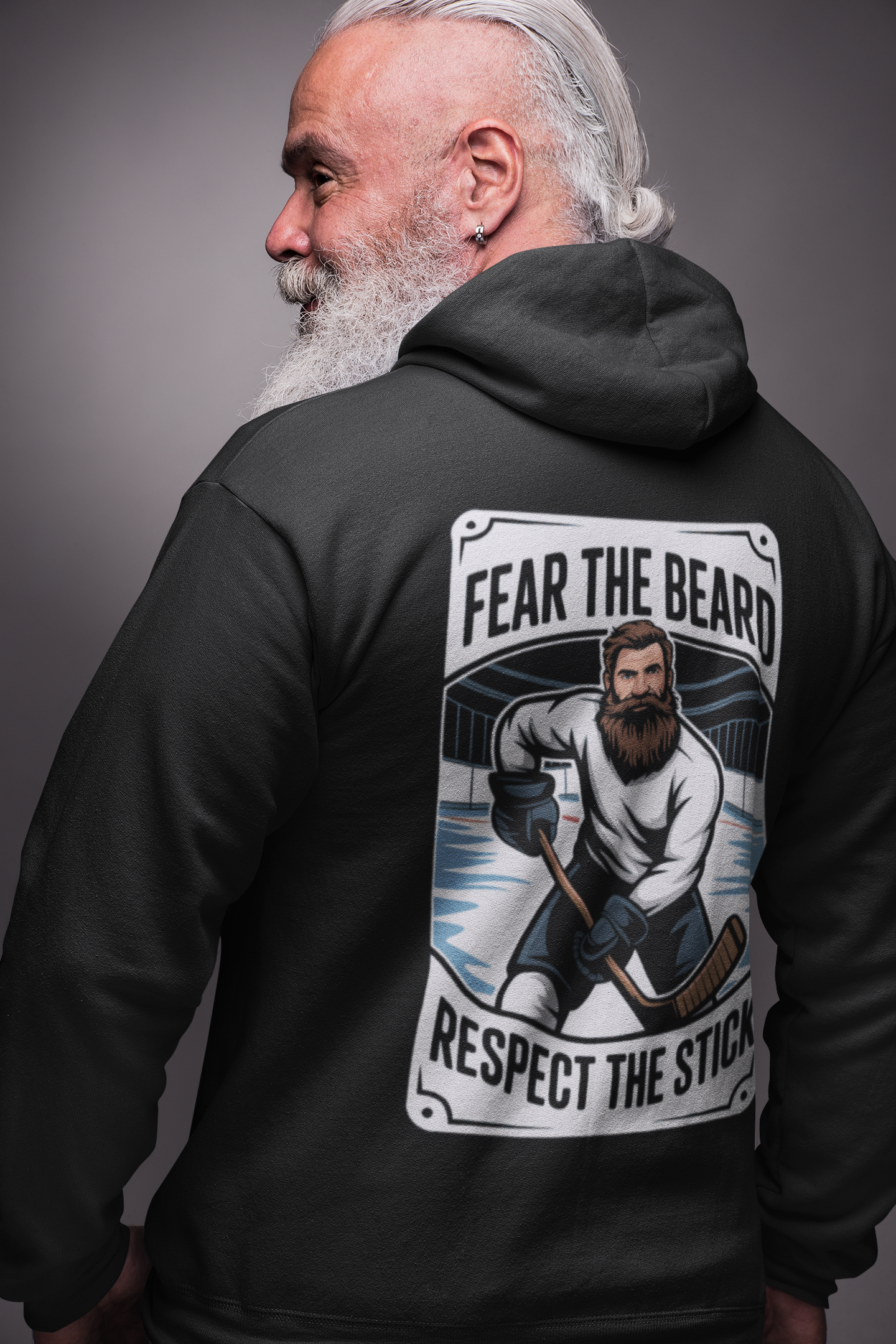 Premium Hoodie Herren "Fear the Beard"
