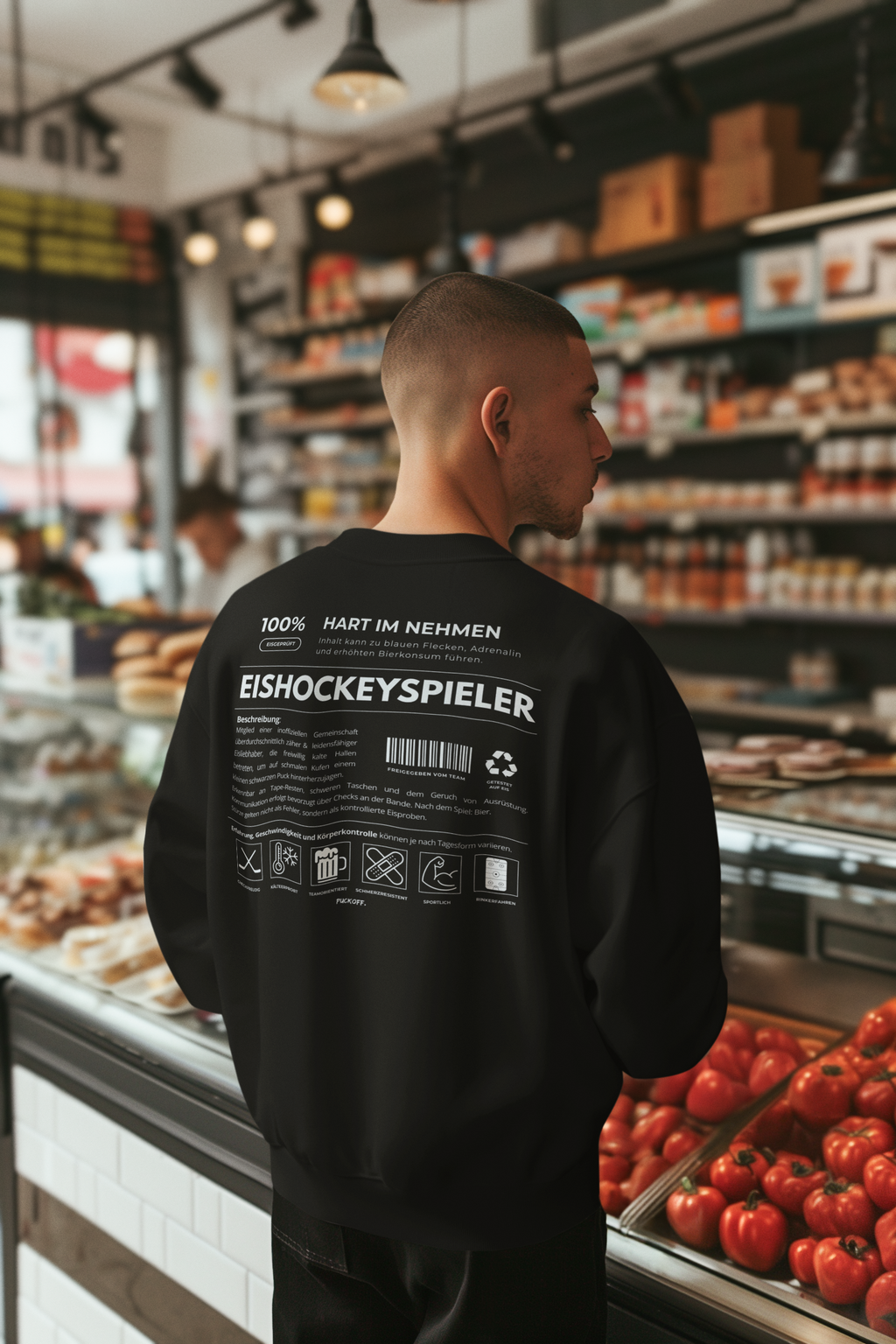 Classic Sweatshirt Herren "Eishockeyspieler"