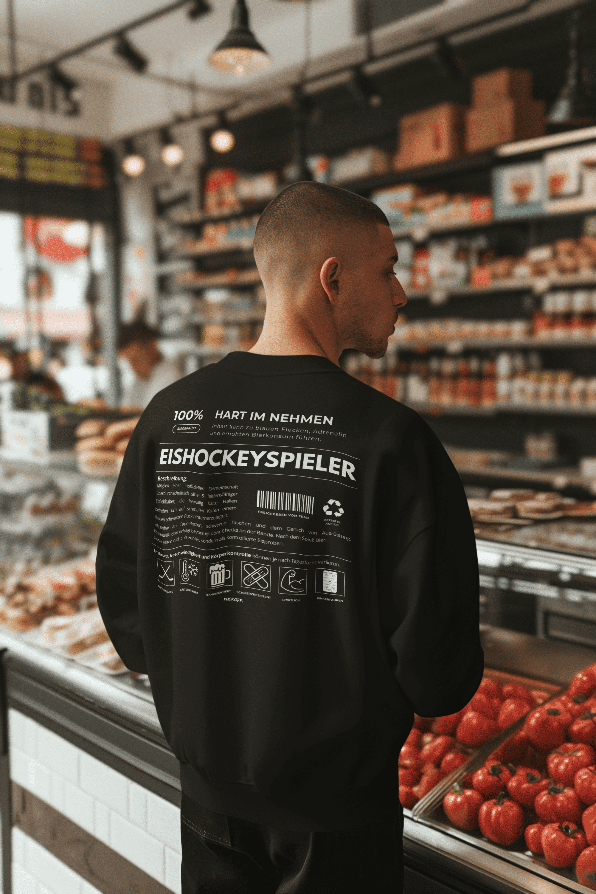 Eishockeyspieler – Hockey Sweatshirt für echte Spieler