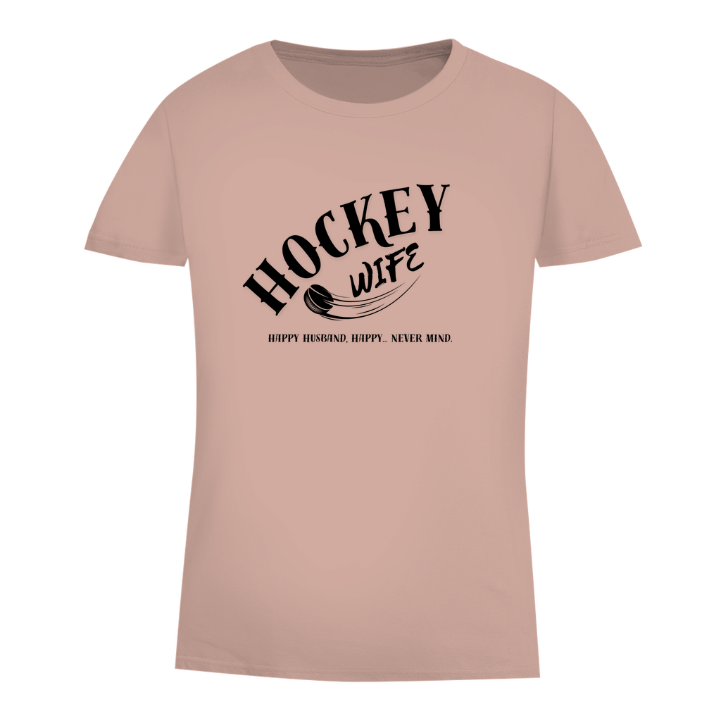 Damen Premium Bio T-Shirt "Hockey Wife"