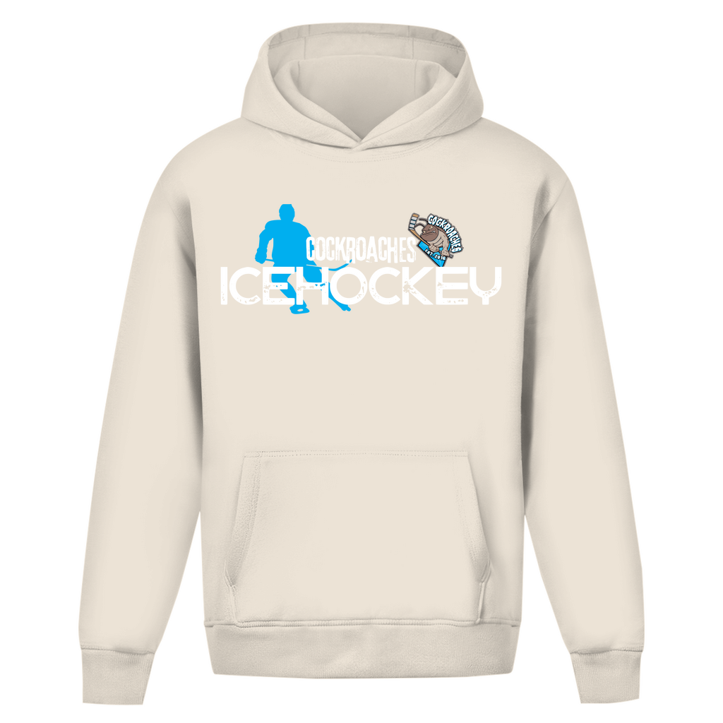 Oversize Hoodie Ohne Kordel "Cockroaches Icehockey"