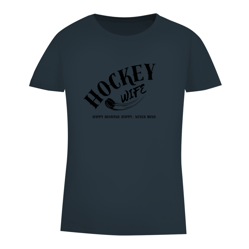 Damen Premium Bio T-Shirt "Hockey Wife"