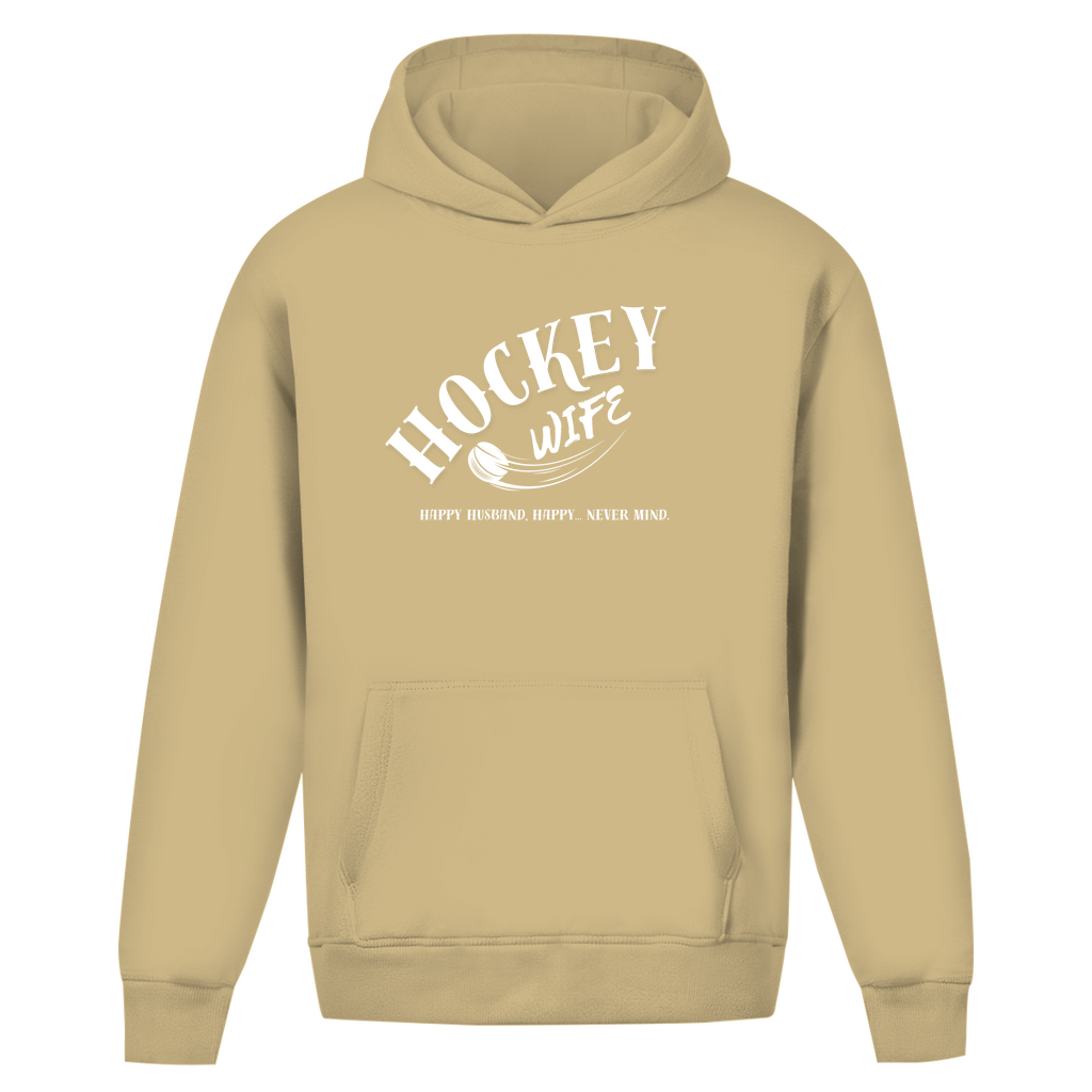 Oversize Hoodie Ohne Kordel "Hockey Wife"
