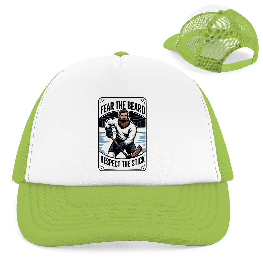 Retro Trucker Cap "Fear The Beard"