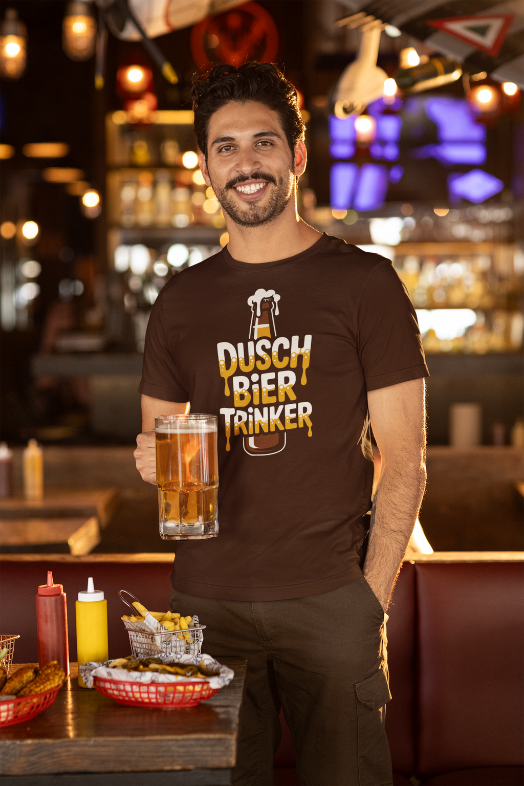 Herren T-Shirt Classic "Dusch Bier Trinker"