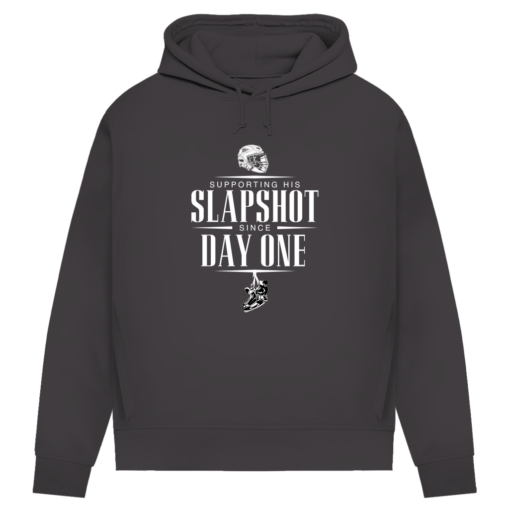 Damen Premium Bio Hoodie "Supporting his Slapshot"
