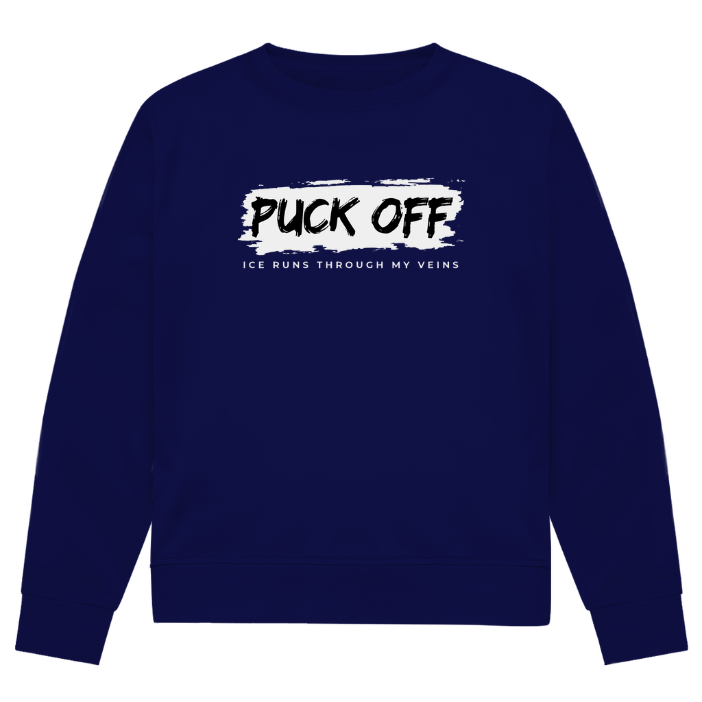 Herren Premium Bio Sweatshirt "Puck Off"