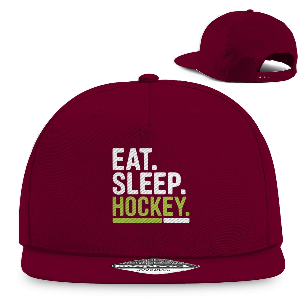 Snapback Rapper Cap "Eat.Sleep.Hockey."