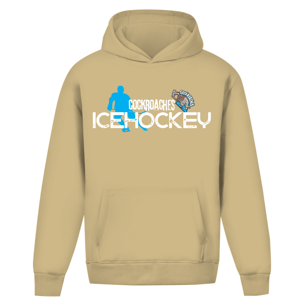 Oversize Hoodie Ohne Kordel "Cockroaches Icehockey"