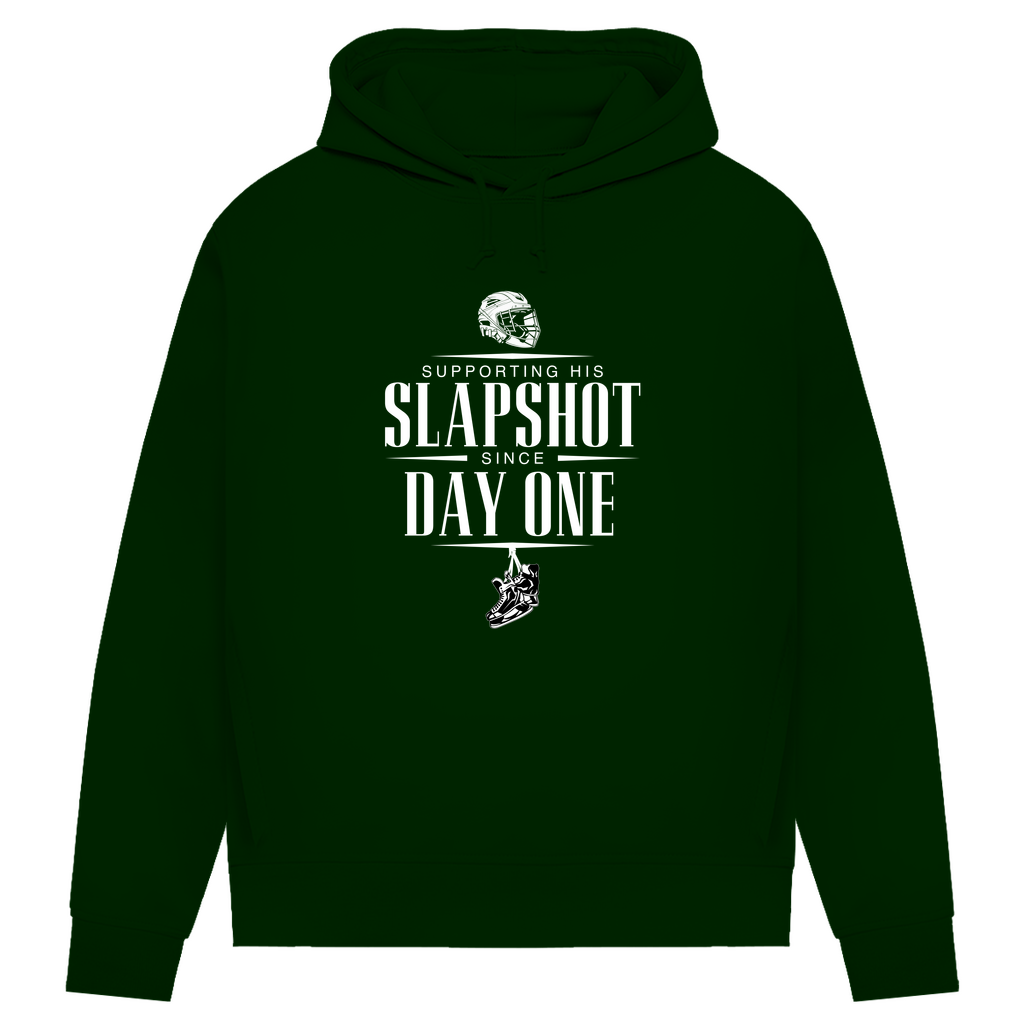 Damen Premium Bio Hoodie "Supporting his Slapshot"