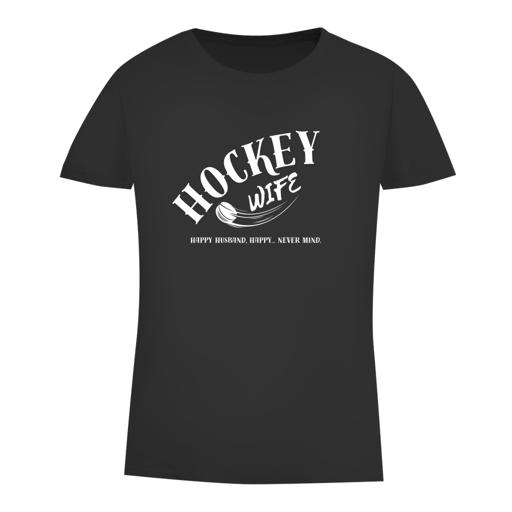 Damen Premium Bio T-Shirt "Hockey Wife"