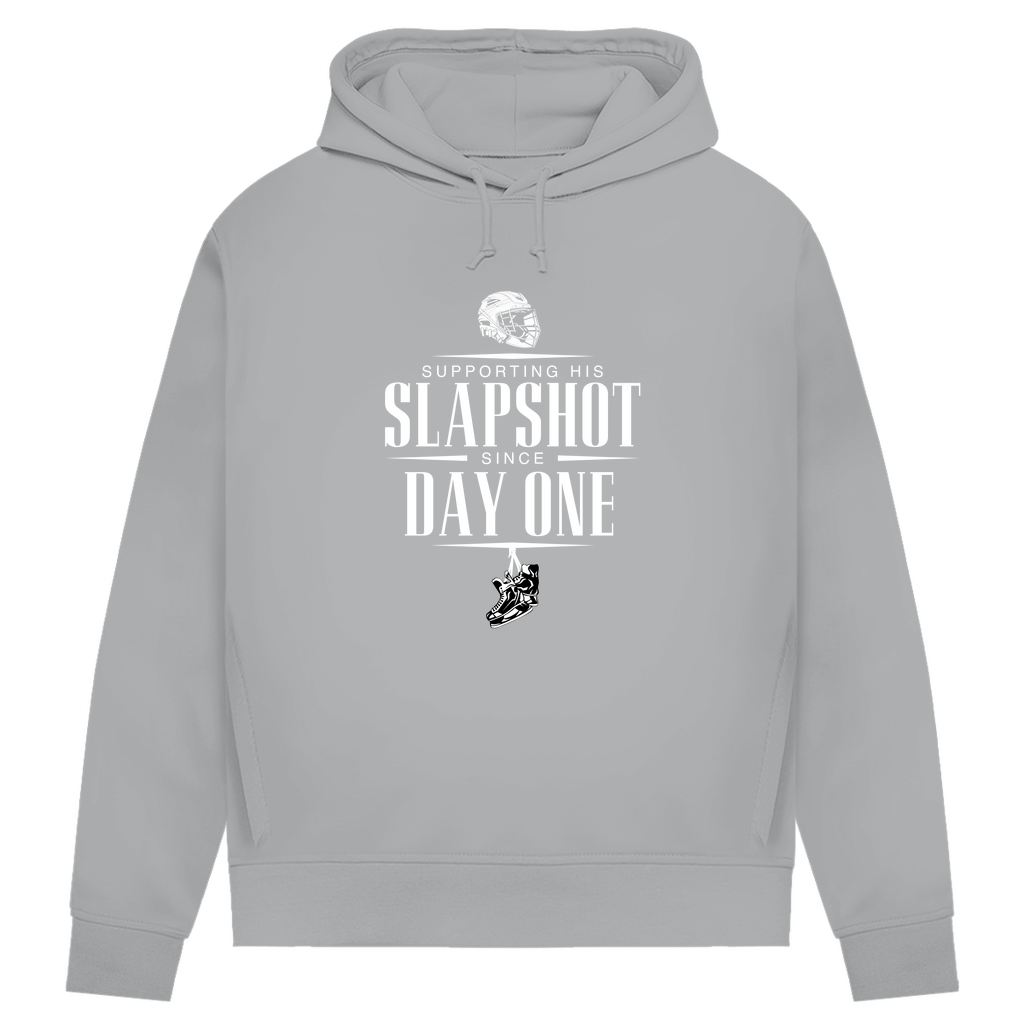 Damen Premium Bio Hoodie "Supporting his Slapshot"