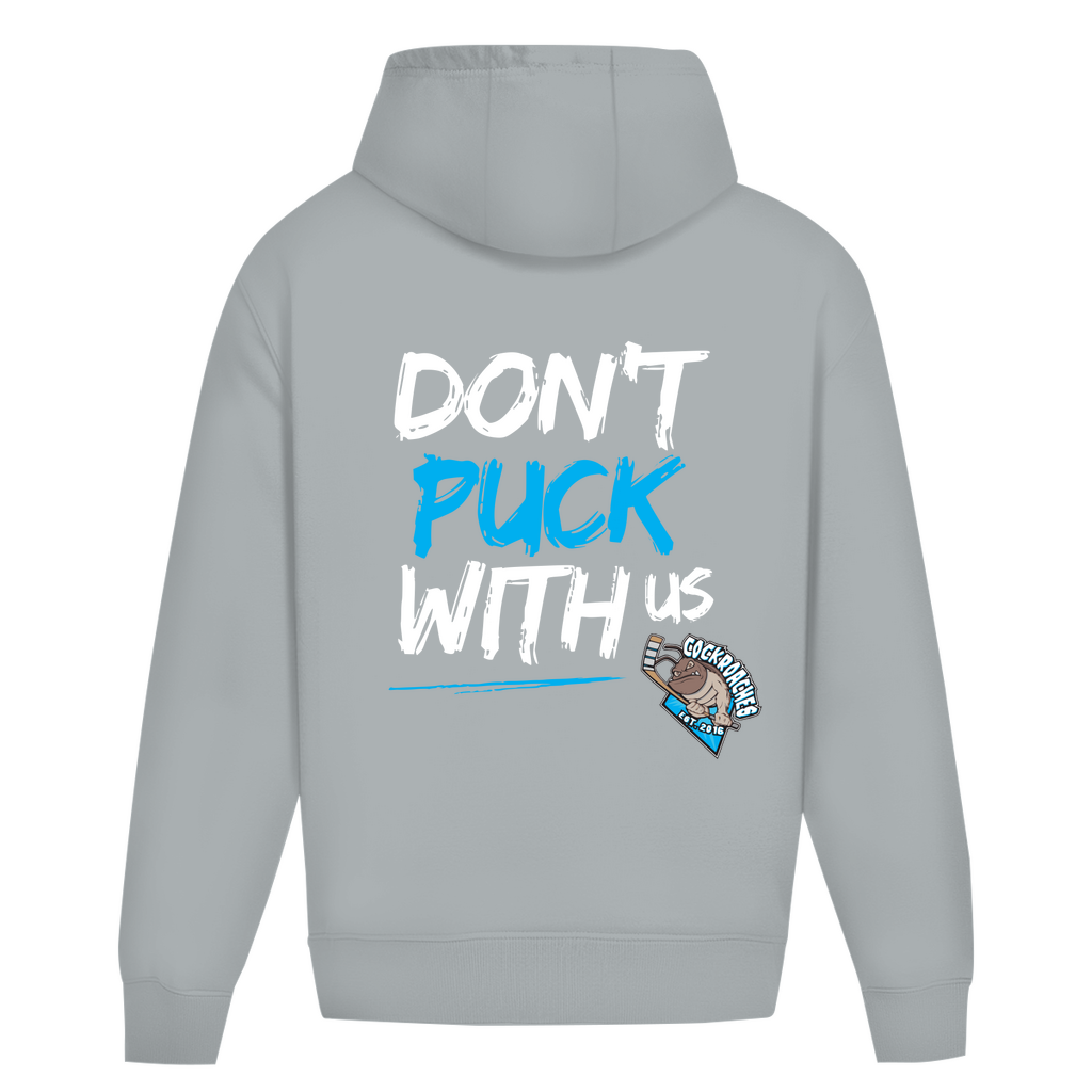 Oversize Hoodie Ohne Kordel "Don't puck with us"
