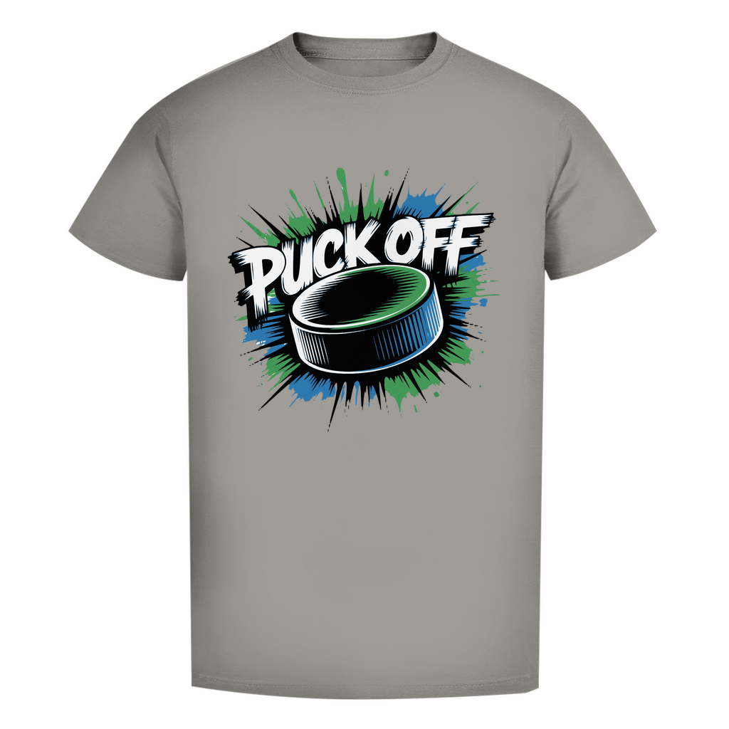 Herren Premium Bio T-Shirt "Puck OFF G/B"