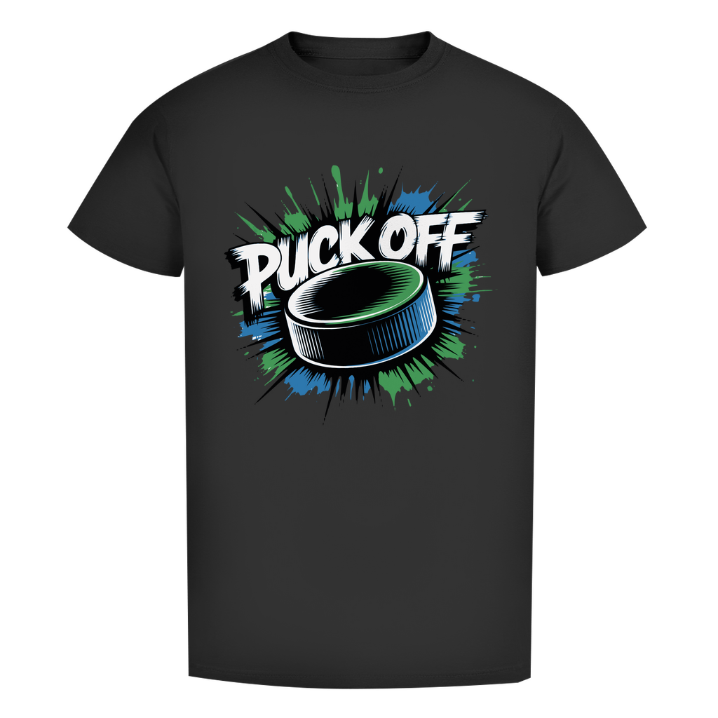 Herren Premium Bio T-Shirt "Puck OFF G/B"