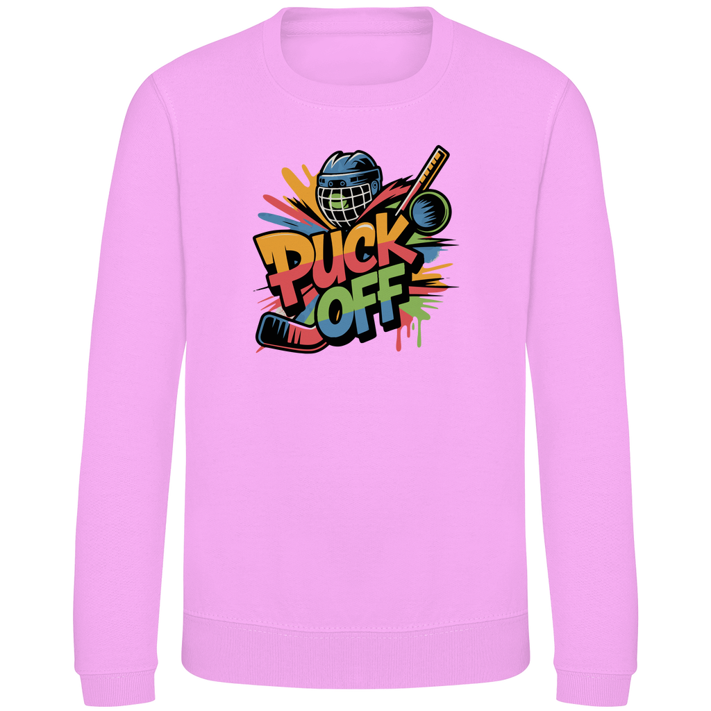 Kinder Sweatshirt "Puck Off"