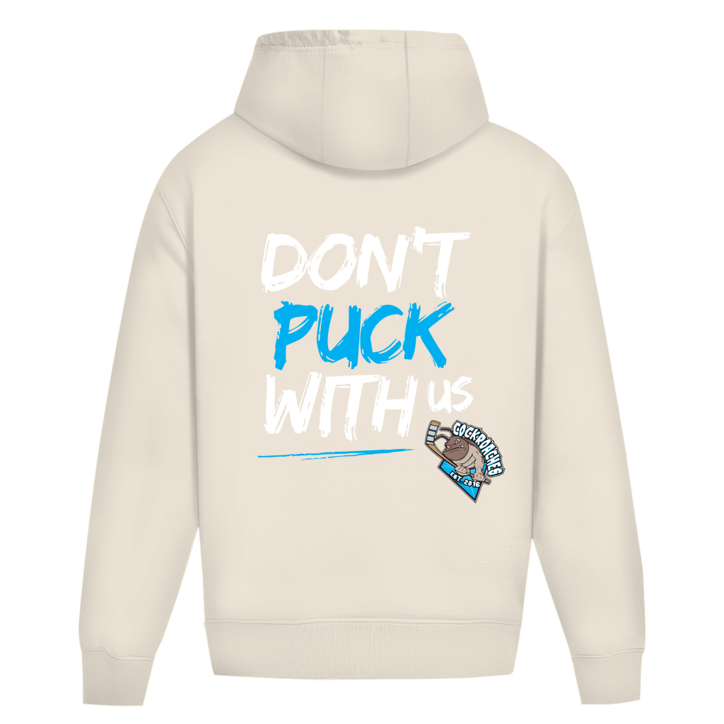 Oversize Hoodie Ohne Kordel "Don't puck with us"