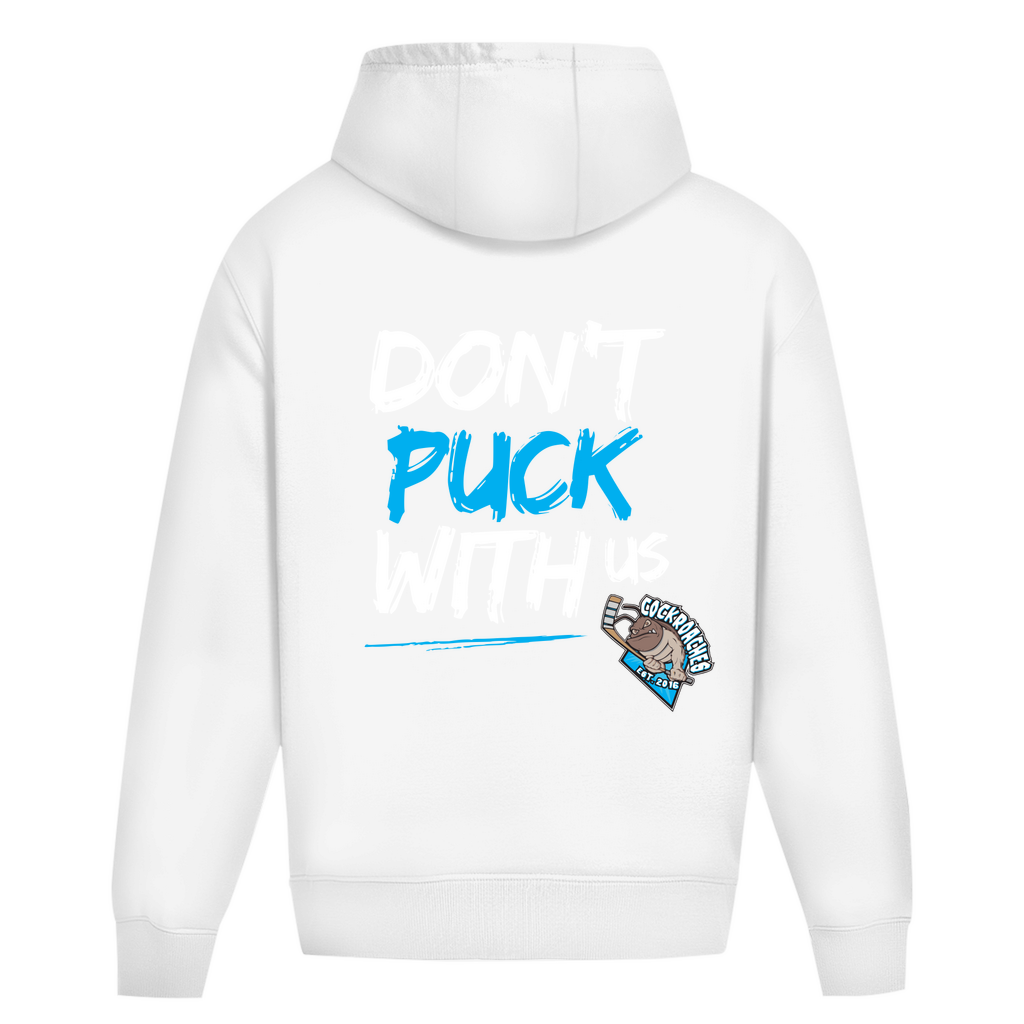 Oversize Hoodie Ohne Kordel "Don't puck with us"