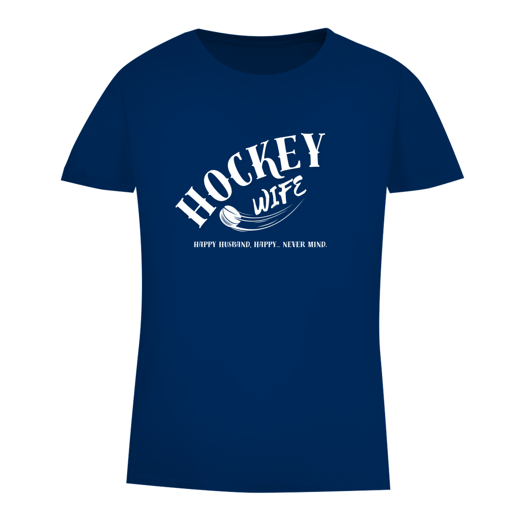 Damen Premium Bio T-Shirt "Hockey Wife"